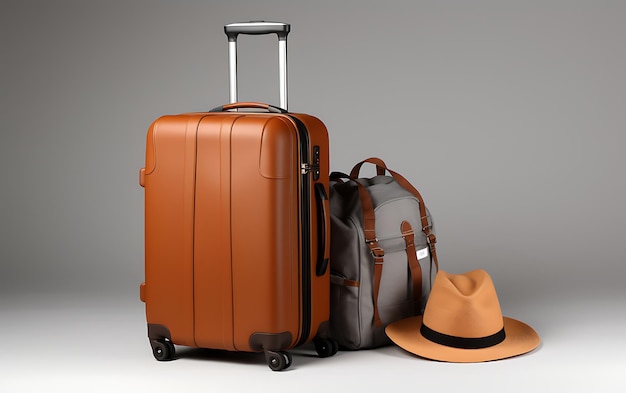 Valise avec fond d'accessoires de voyage