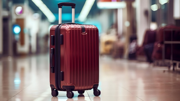 Valise de voyage à l'aéroport