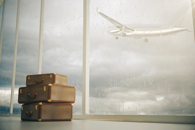 Des valises et un avion