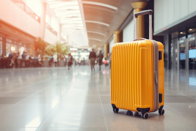 Photo valises de bagages à l'aéroport bannière large