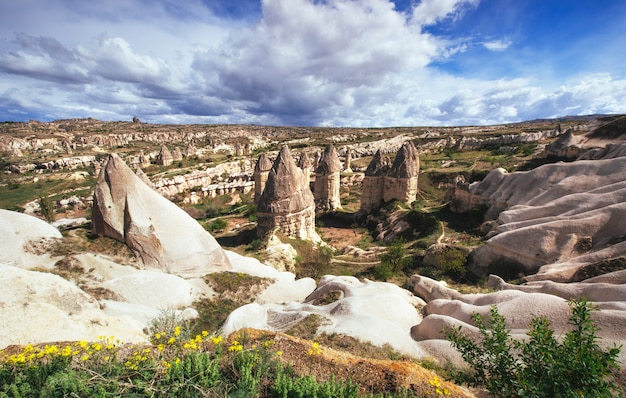 Vallée de l'amour en été, Göreme, Cappadoce, Turquie