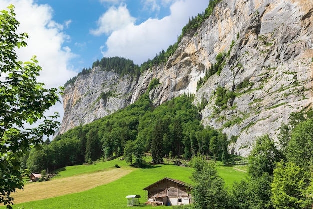 Vallée de Lauterbrunnen dans les Alpes suisses