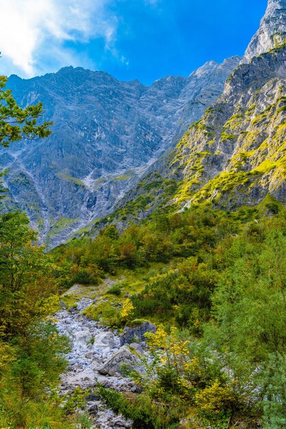 Vallée des montagnes près de Koenigssee Konigsee Parc National de Berchtesgaden Bavière Allemagne