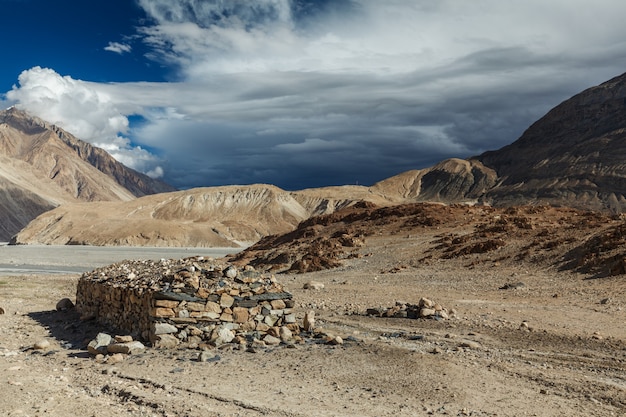 Vallée de Nubra en himalaya ladakh inde