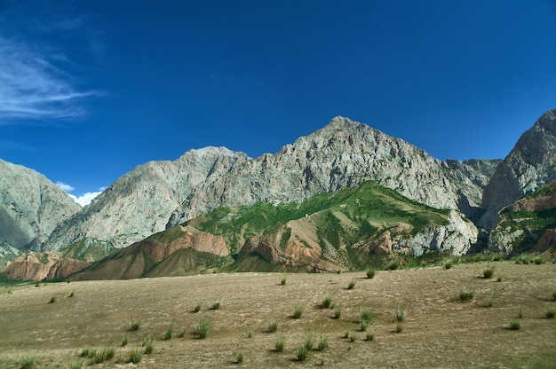 Vallées Rver Gulcha , Pamir Highway, Kirghizistan, Asie centrale