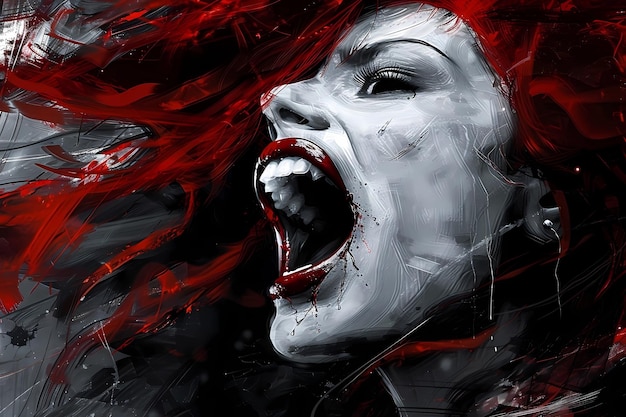 vampires vampires féminins arrière-plan gothique image d'Halloween