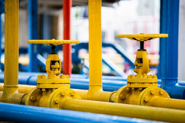 Vannes à l'usine de gaz