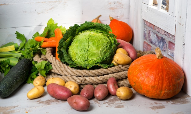 Variété de crudités au pot au feu