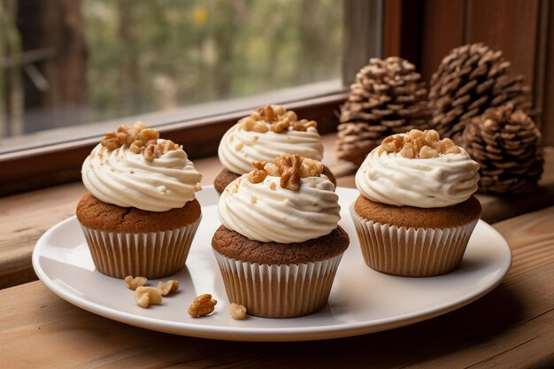 Photo une variété de délicieux cupcakes