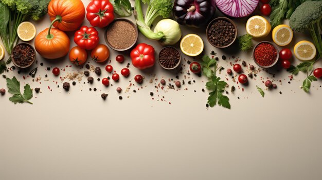 Une variété de légumes biologiques avec des fromages dans la cuisine était sur la table.