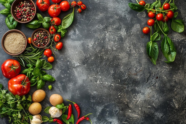 Une variété de légumes frais sur une table