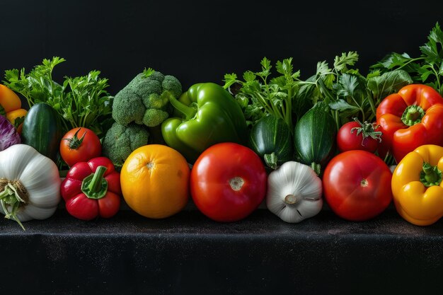 Variété de légumes sur la table