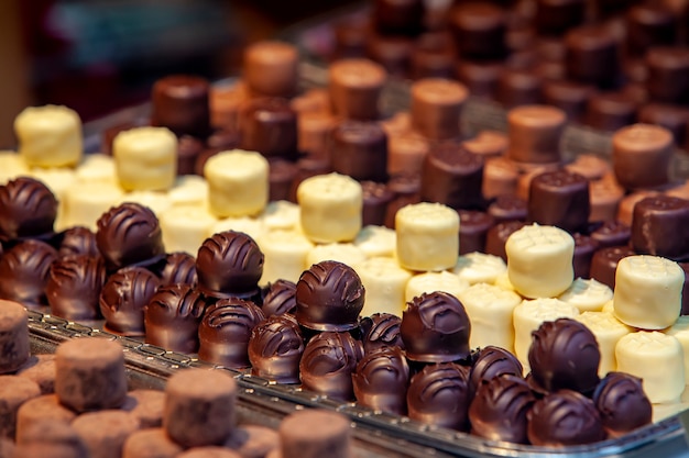 Variété de petits chocolats