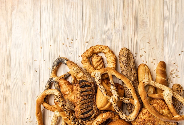 Variété de produits de boulangerie