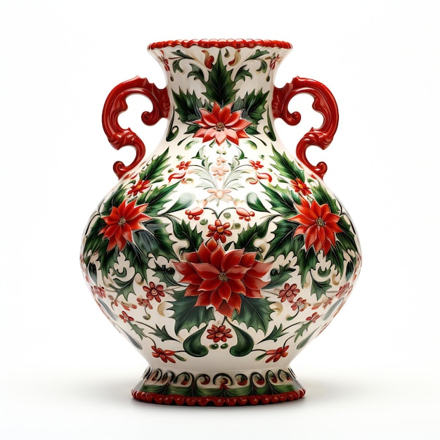 Vase antique sur un fond blanc