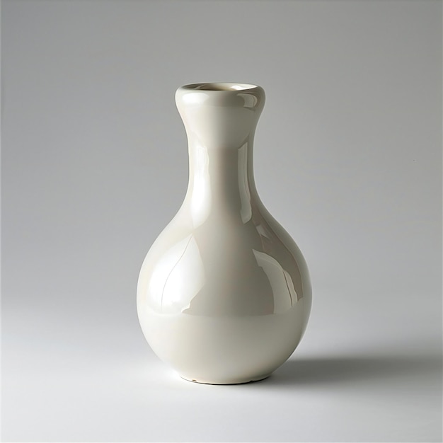 Vase blanc isolé sur un fond blanc