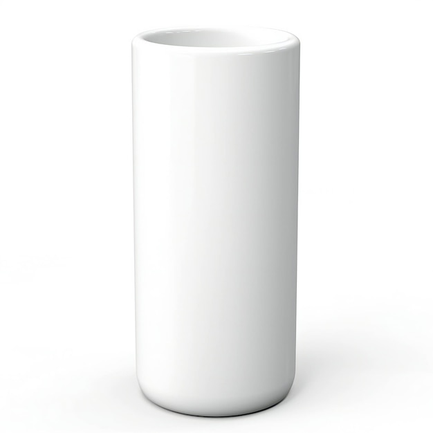 Vase blanc isolé sur fond blanc