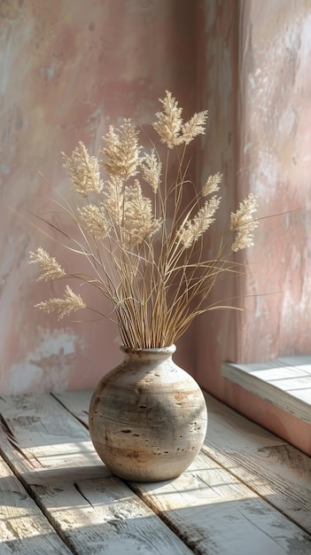 Vase blanc sur la table