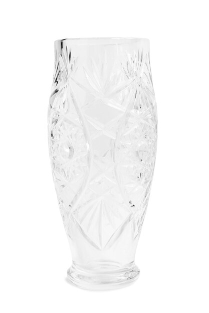 Vase en cristal isolé