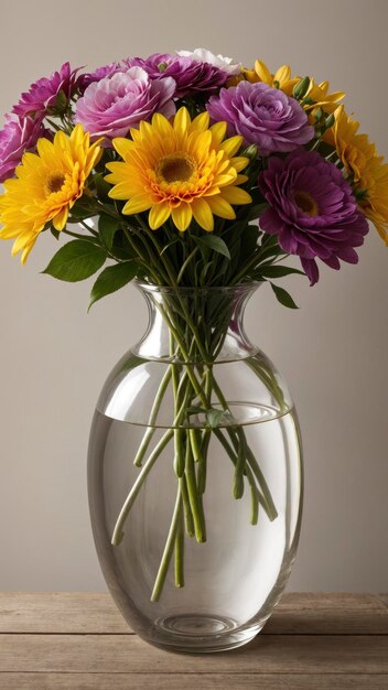 Un vase débordant de belles fleurs