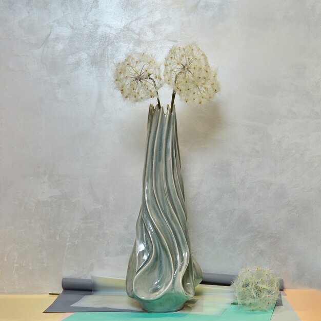Vase décoratif en céramique. Design d'intérieur élégant