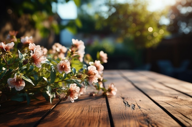 un vase de fleurs est placé sur la table photographie professionnelle