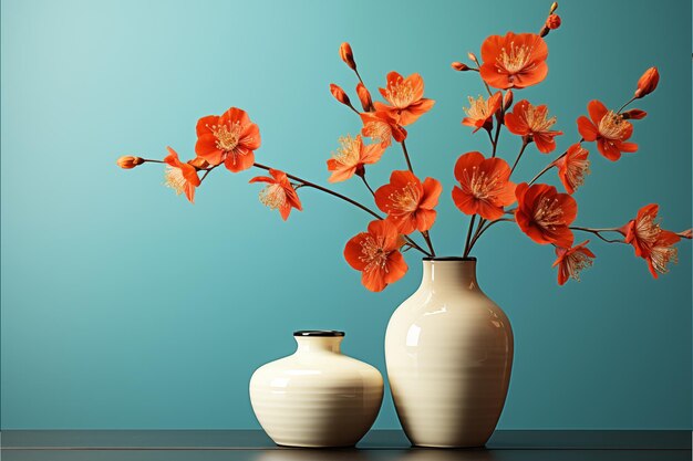 vases simples avec une merveille 3D complète Arrière-plan