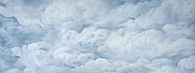 Vaste ciel orné d'une tapisserie de nuages sur fond bleu profond Paysage nuageux serein éclairé par la lumière du soleil diffuse AI Generative