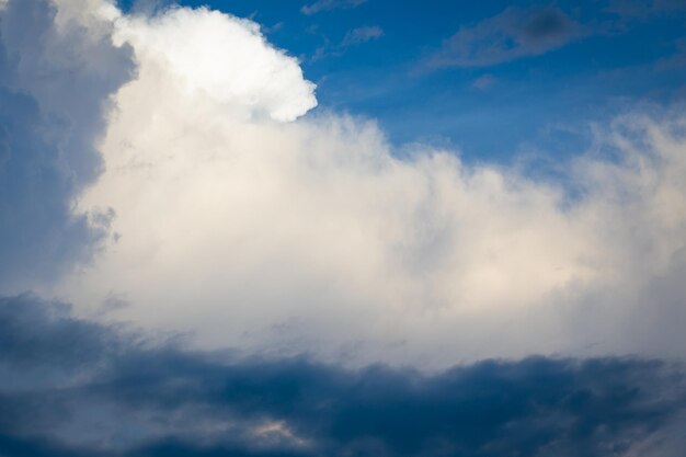 Le vaste fond de ciel bleu ciel et nuages