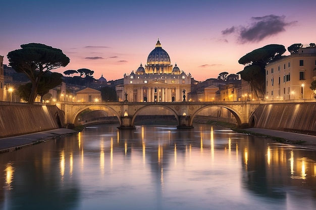 Vatican Rome au crépuscule