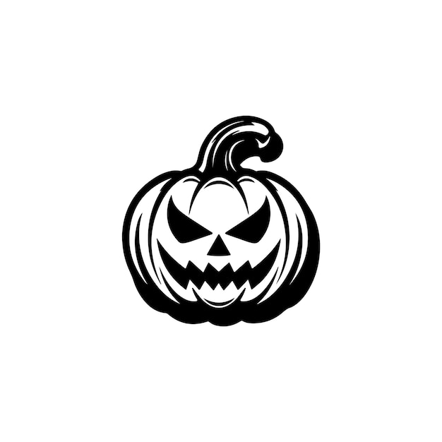 Vecteur de citrouille d'Halloween isolé sur fond blanc illustration d'élément d'halloween générative ai