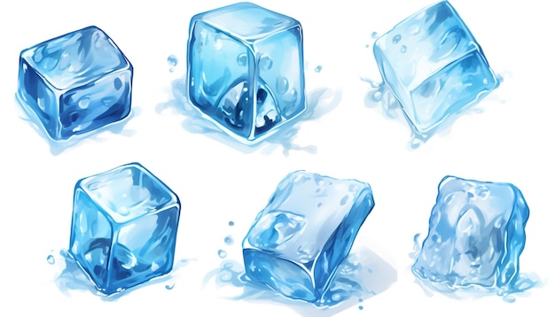 vecteur de cube de glace