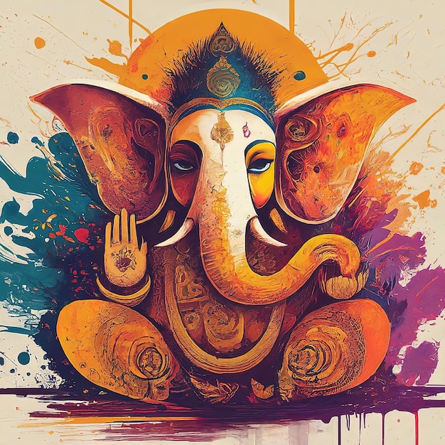 vecteur du Ganesha indien