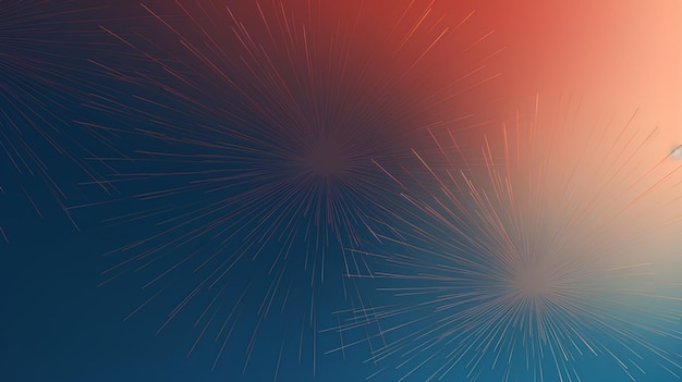 vecteur de fond bleu feu d'artifice sur une couleur rouge