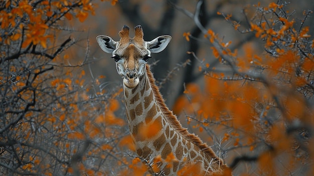 Photo vecteur de girafe