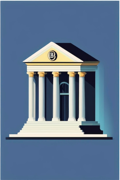 vecteur d'illustration de banque