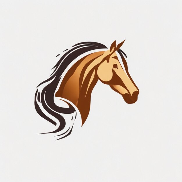 vecteur d'illustration du logo du cheval