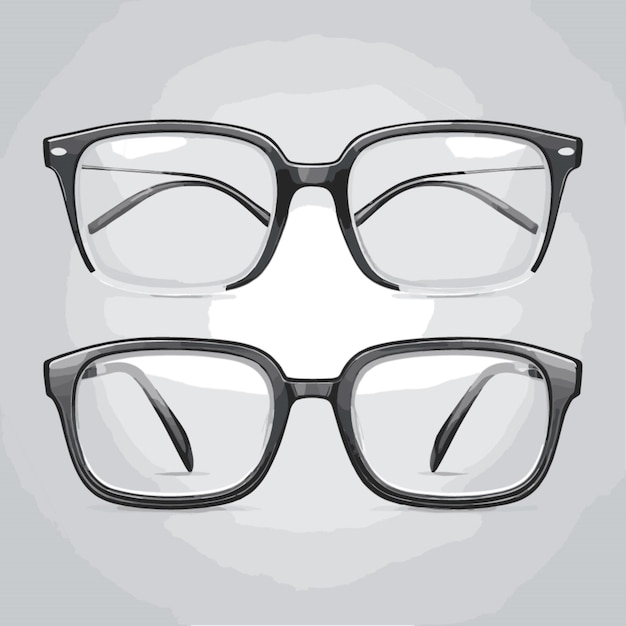 vecteur de lunettes sur un fond blanc