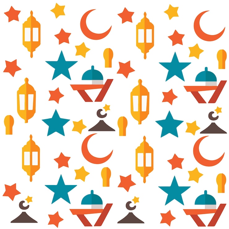Photo vecteur de modèle de ramadan