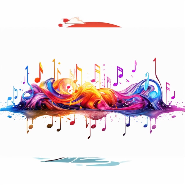 vecteur de musique coloré