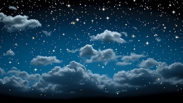 vecteur_night_sky_with_stars