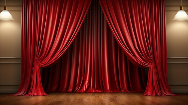 vecteur_red_silk_curtain_background