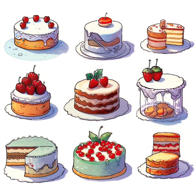 vecteurs d'illustration de cupcake