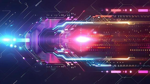 Vector Abstract technologie futuriste concept de fond Illustration hautement numérique