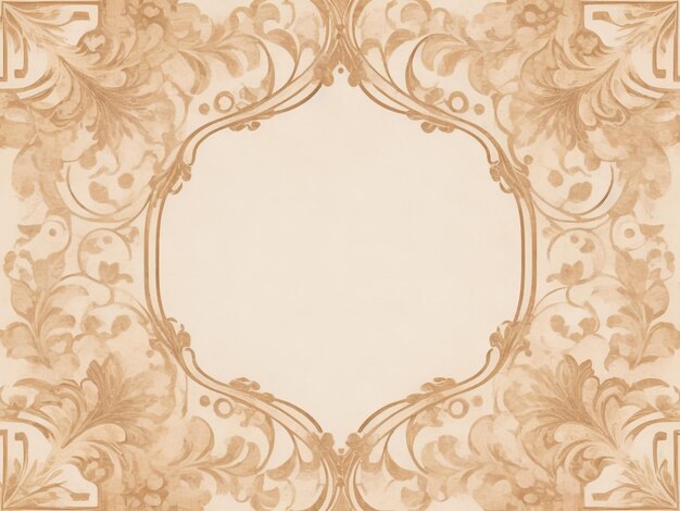 Vector abstrait nature ornementale bordure vintage illustration décorative florale colorée