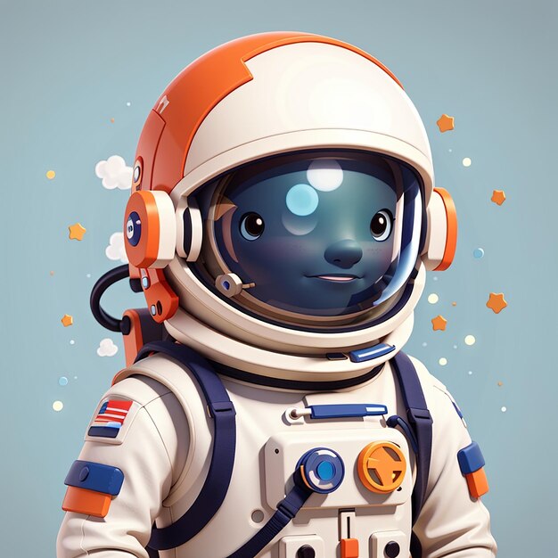 Vector astronaute mignon tenant une fusée icône de dessin animé vectoriel illustration icône de technologie scientifique isolée