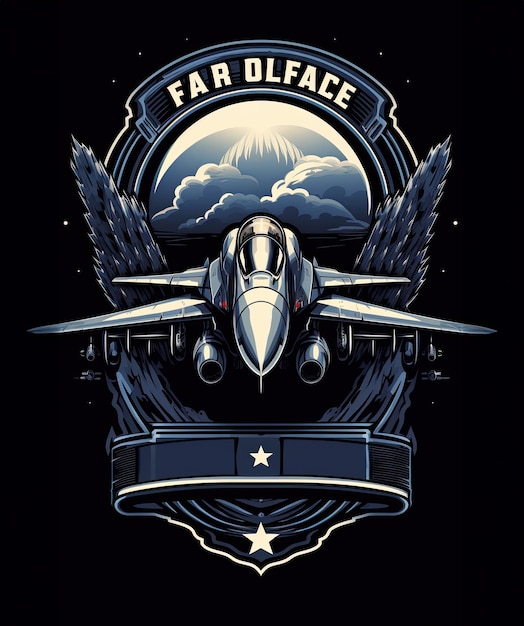 Vector de conception de t-shirt professionnel de l'armée de l'air