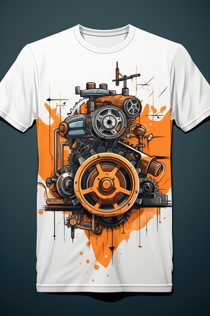 Photo vector de conception de t-shirt professionnel pour le design industriel