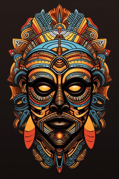 Photo vector de conception de t-shirts professionnels de conception tribale africaine