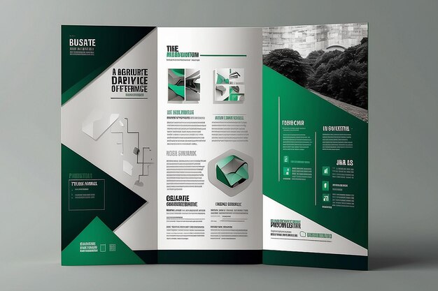 Photo vector de modèle de conception de brochure couverture carrée abstraite verte affiche de présentation de portefeuille de livres en format a4